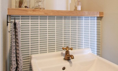 “DIY ROOM”で家作りは続く（東大宮 K邸マンションリノベーション） (手洗い)