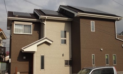太陽光発電の設置と、断熱性の高いサイディングで省エネルギー住宅に｜茅ヶ崎市Ｋ様邸　シックな装いの省エネルギーハウスにリノベーション