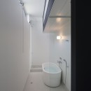 ハコノオウチ03　スモールオフィスのある家の写真 置きバスのある浴室