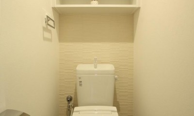 新築マンション・オプション工事　"ブルックリンスタイル"のデザインリフォーム (トイレ)