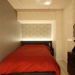 新築マンション・オプション工事  壁面収納のデザイン (寝室)