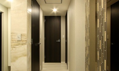 新築マンション・オプション工事  壁面収納のデザイン (玄関)