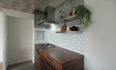 キッチン②｜キッチンが中心の2LDK＋書斎。料理が楽しくなるリノベーション