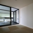 ミニマルデザインのハコ型の家の写真 和室