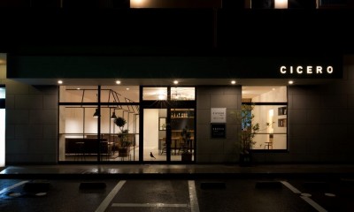 外観｜アイアンフレームを使ったオシャレなカフェ（cafe CICERO）