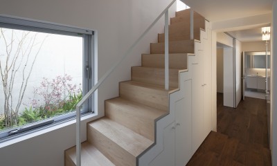 奥沢の住宅 (階段)
