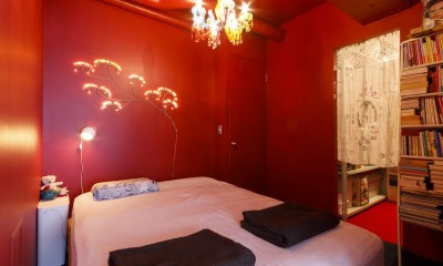 S邸-壁に色を塗りたい！夢とこだわりの詰まった寝室 (寝室)