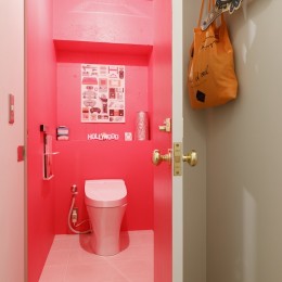 S邸-壁に色を塗りたい！夢とこだわりの詰まった寝室 (トイレ)
