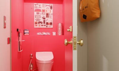 S邸-壁に色を塗りたい！夢とこだわりの詰まった寝室 (トイレ)