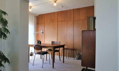静謐な雰囲気の書斎スペース｜シンプルに暮らせる。ヴィンテージスタイルの家