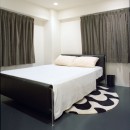 岡崎のマンション　– 斜めに切り取られた和室が空間の可能性を広げる –の写真 寝室