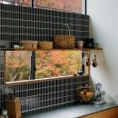 桜町の住宅の写真 キッチンの小窓からの風景