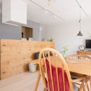 西荻の家-眺望と回遊性のある住まいの写真 リビング・ダイニング・キッチン