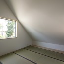 castor/単純な大屋根形状に普遍的な間取りを、立体的断面形状で組み込んでみる。の写真 主寝室