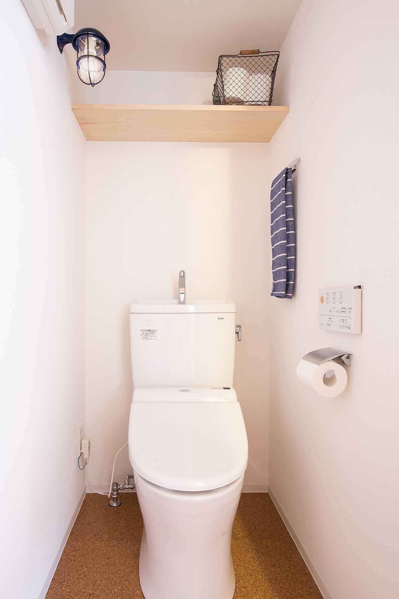 バス/トイレ事例：トイレ（room blue ballen～「妻に心ときめくキッチンを」。想い溢れるワンルーム的リノベーション～）