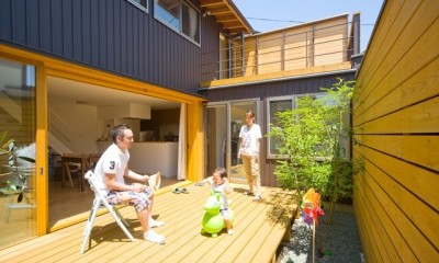 遠藤の家　日々の風景3｜遠藤の家～中庭から穏やかな光が差し込む家～