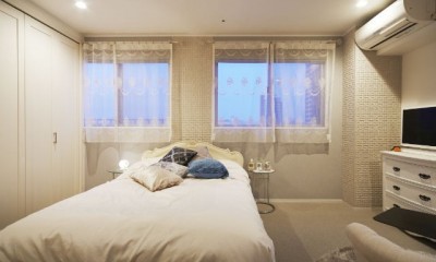 寝室｜憧れのエレガントモダンな空間