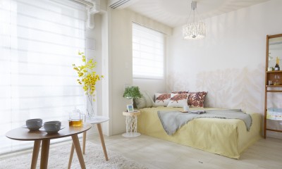 居室｜多彩なパターンを各部屋に使用したモデルルーム
