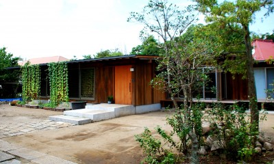 外観｜印旛の家　－終の棲家　緑の中に建つ平屋－