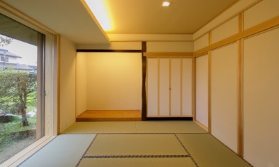 『上駒沢の家』プライベートを大切にした二世帯住宅 (和室)