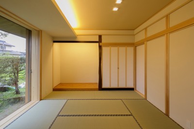 和室 (『上駒沢の家』プライベートを大切にした二世帯住宅)