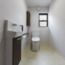 純和風建築から未来へと引き継がれるイタリアンモダンな住まいへの写真 広いスペースを活用してトイレを新設