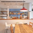 広々オープンキッチンの明るいマンションリノベーションの写真 広々オープンキッチンの明るいマンションリノベーション