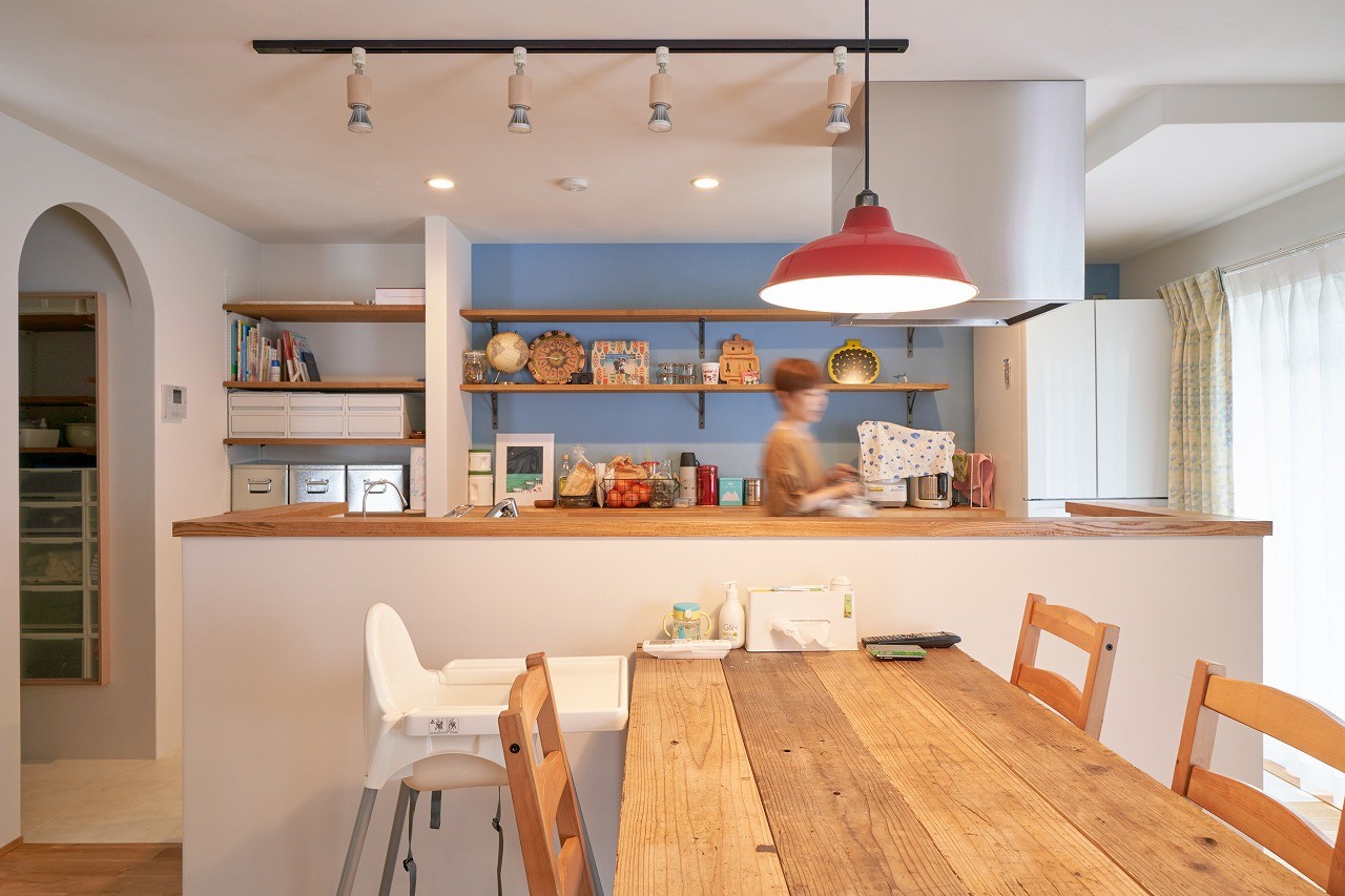 キッチン事例：広々オープンキッチンの明るいマンションリノベーション（広々オープンキッチンの明るいマンションリノベーション）