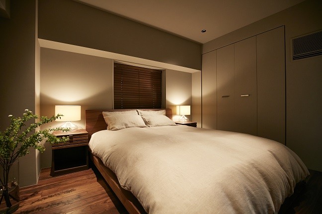 ベッドルーム事例：寝室（「GREEN DAYS」リノベーション×室内緑化で、理想の住まいを形にしていく）