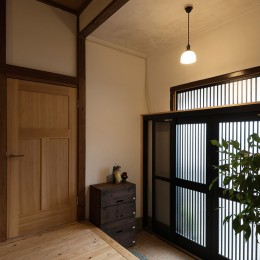 城下町の昭和レトロな日本家屋 (玄関)