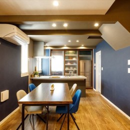 間取り変更 スケルトン 色 の組み合わせを楽しむ 開放的な北欧スタイルリビング リビングダイニング事例 Suvaco スバコ