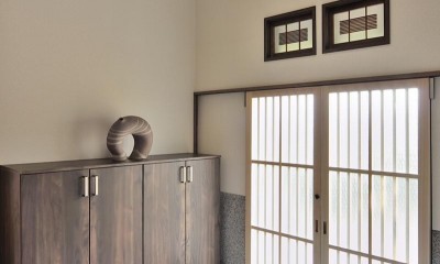 日本の造作を現代に (玄関)