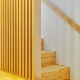 松庵の家 樹々と共生する家-階段
