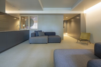 living room (御殿山・W house)
