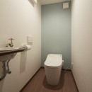 アイリッシュバーを再現したおしゃれなゲストルームの写真 トイレ