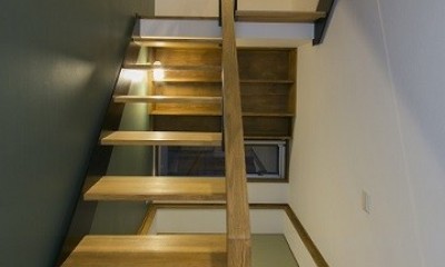 『稲葉の家』 (階段、書斎)