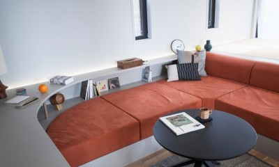mellow lounge-家具を含めてトータルでコーディネート。エリアを絞った一戸建てリノベーション (リビング)