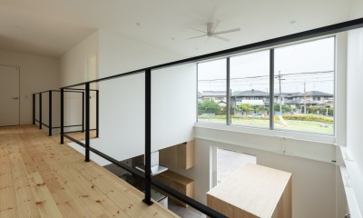 結崎の住宅 / House in Yuzaki (2階 吹抜)