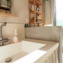 橿原の住宅の写真 洗面室 / 庭