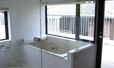 目黒の都市型住宅 (浴室)