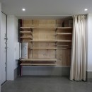 篠山市の小さな家／ONとOFFを切り替える職住一体の家の写真 玄関収納