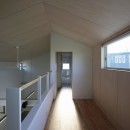 篠山市の小さな家／ONとOFFを切り替える職住一体の家の写真 2Fホール