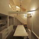 篠山市の小さな家／ONとOFFを切り替える職住一体の家の写真 1階　夜景