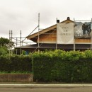 静岡の石場建て［工事中］の写真 西妻壁の外観