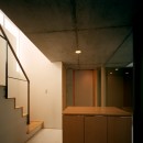 【宙空のコートハウス】　壁に囲まれたプライバシー完全な家の写真 玄関