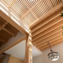 椿庵　― 茶室のある旗竿敷地の住宅 ―の写真 ４種類のの天井で空間が変化する