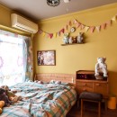 "好き"に囲まれて暮らすアトリエのあるリノベーションの写真 寝室