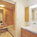 リフォームで、持続可能な住居への写真 洗面・浴室