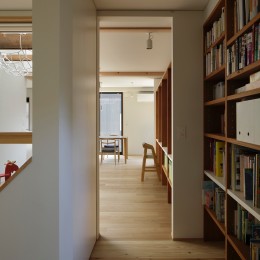東五反田の住宅/ 空き家木造住宅のリノベーション (廊下とLD)