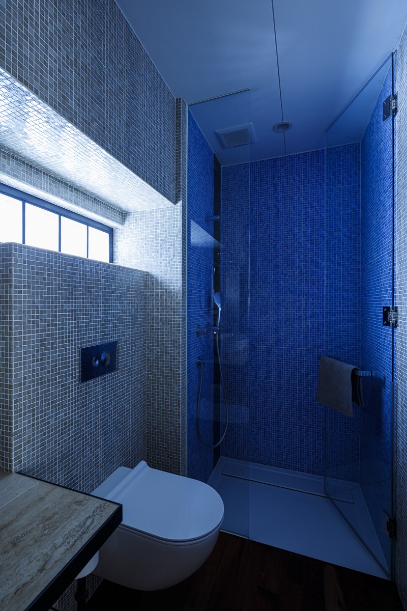 バス/トイレ事例：トイレ・シャワー室（SENSUOUS-築50年以上の古さを生かし、デザインと素材にこだわった家づくり）